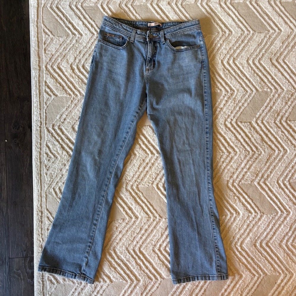 Y2K Light Wash Mid Rise Bootcut Lee Jeans